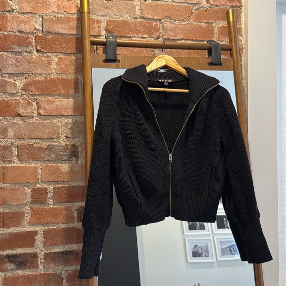 Athleta Zip Up Sweater